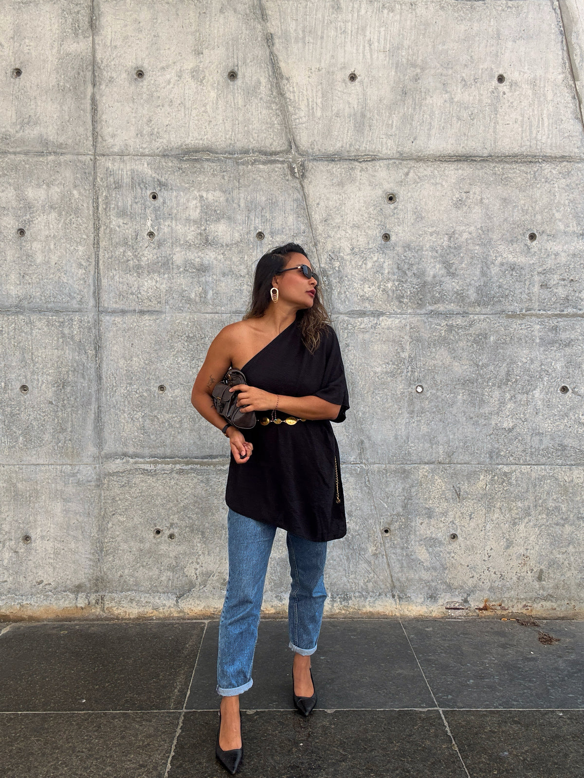 Asymmetrical One-Shoulder Top