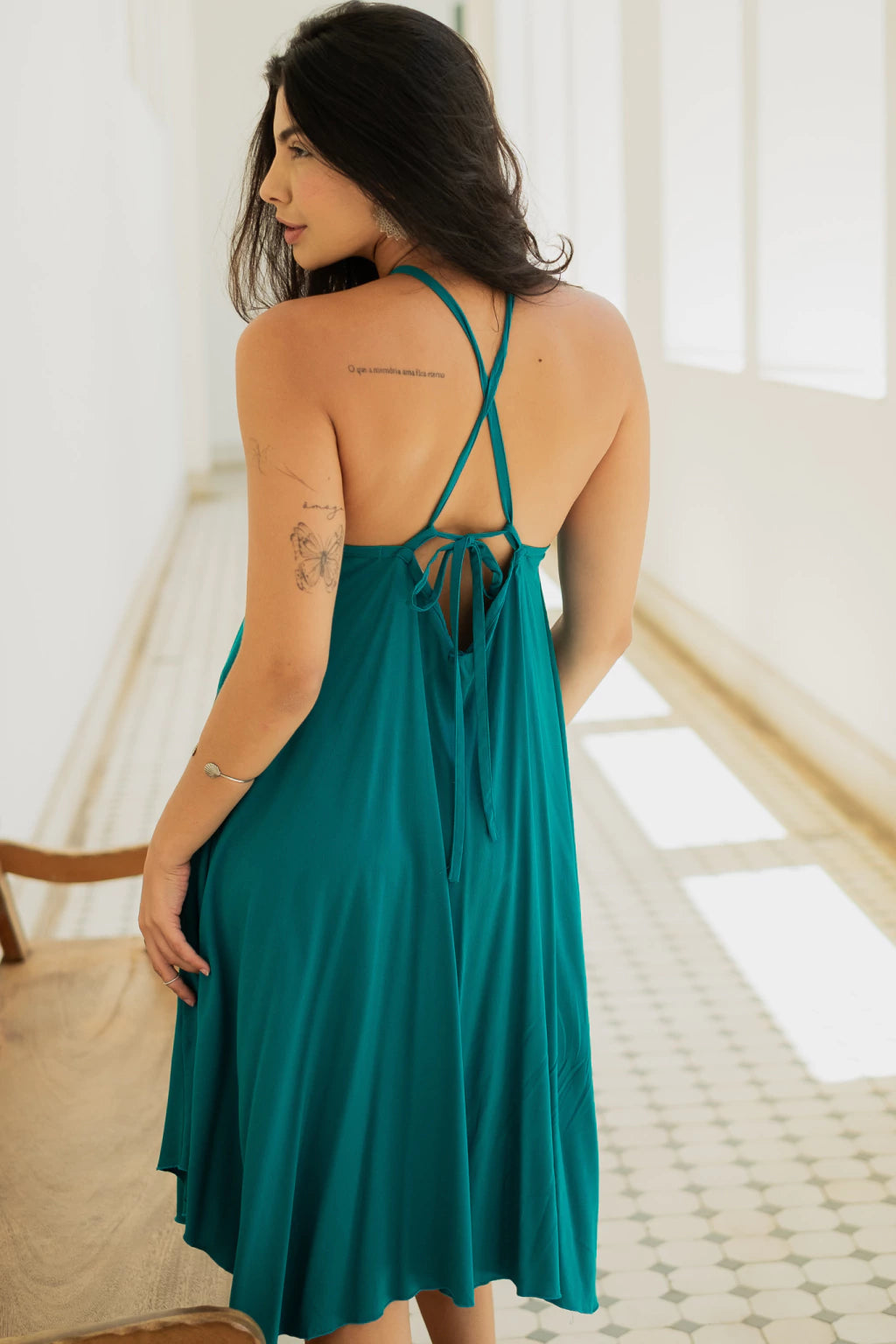 Stunning Brazilian Teal Sundress