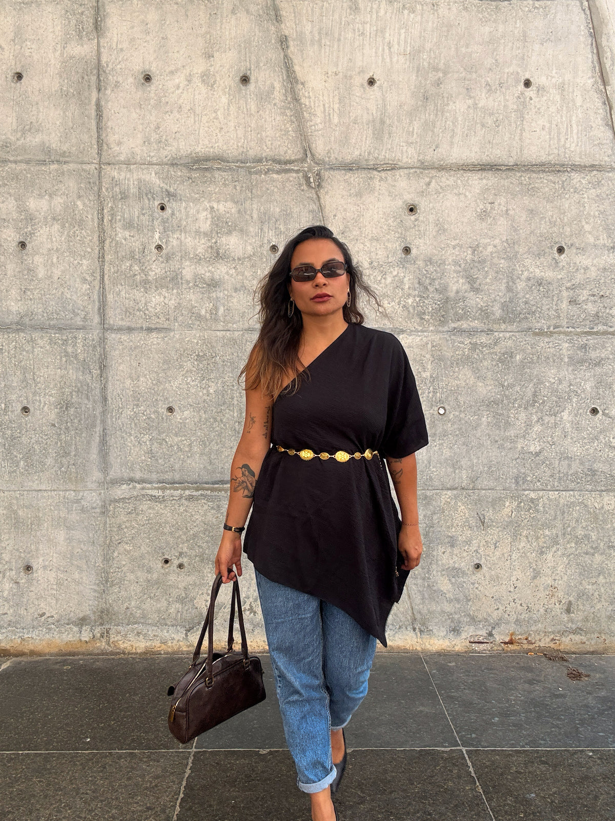 Asymmetrical One-Shoulder Top