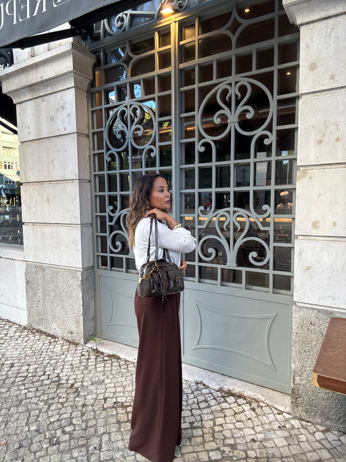 The Wide-Leg Palazzo Pants in Deep Mocha